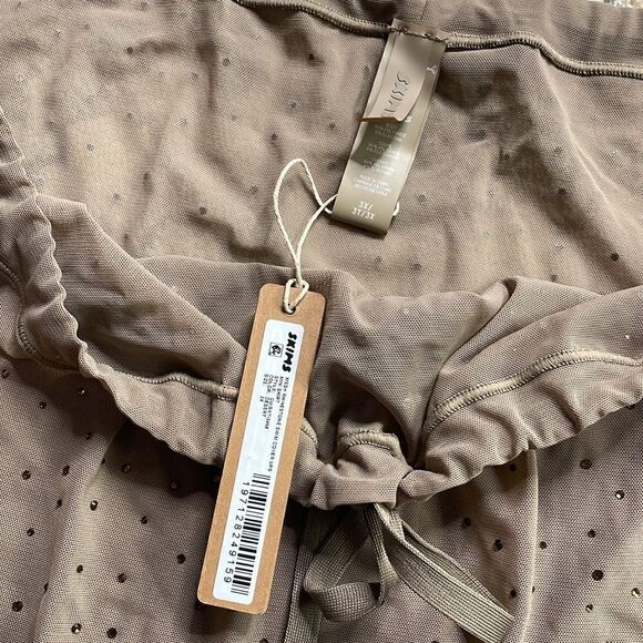 SKIMS NWT Mesh Rhinestone Swim Cover Mini Skirt - Picture 4 of 7